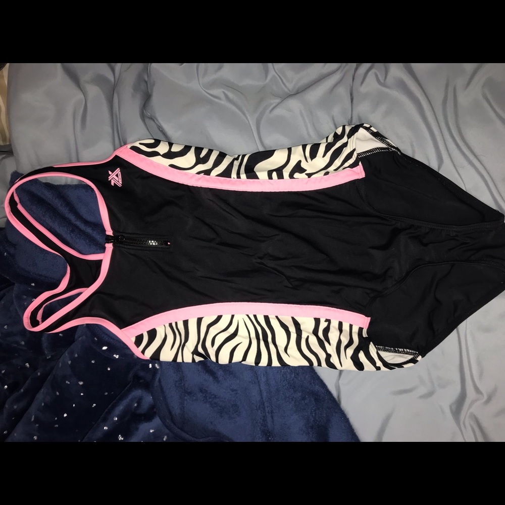 One Piece Zebra Swimsuit